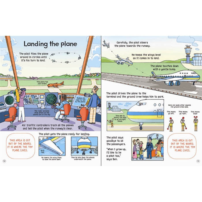 Usborne Wind-up Plane Book Usborne