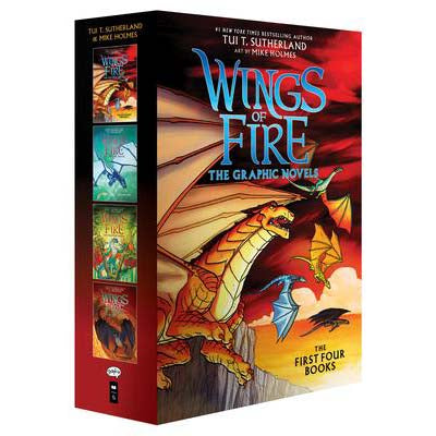 Wings of Fire Graphic Novel #01-04 Collection (4 books)(Tui T. Sutherland) Scholastic