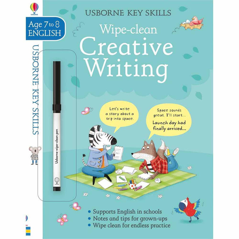 Wipe-Clean Creative Writing (Age 7-8) Usborne