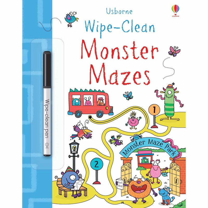 Wipe-Clean Monster Mazes Usborne