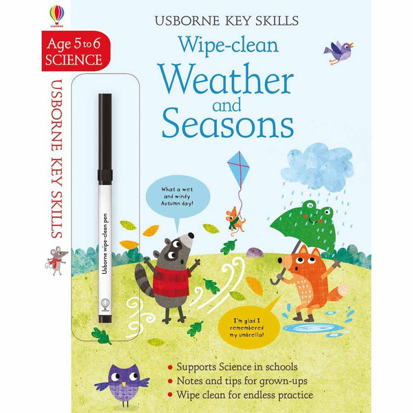 Wipe-Clean Weather and Seasons (Age 5-6) Usborne