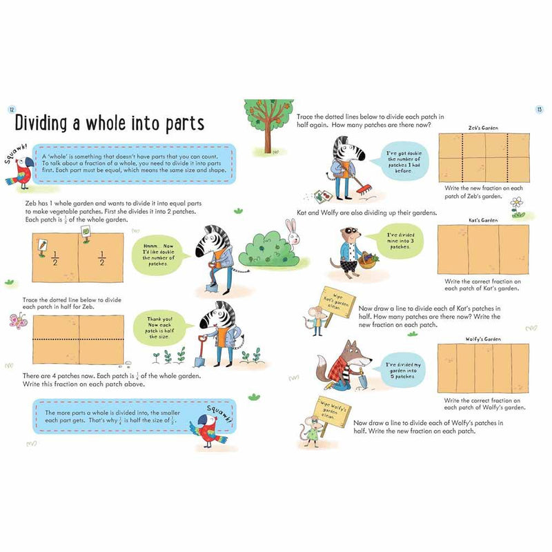 Wipe-clean Fractions (Age 7-8) Usborne