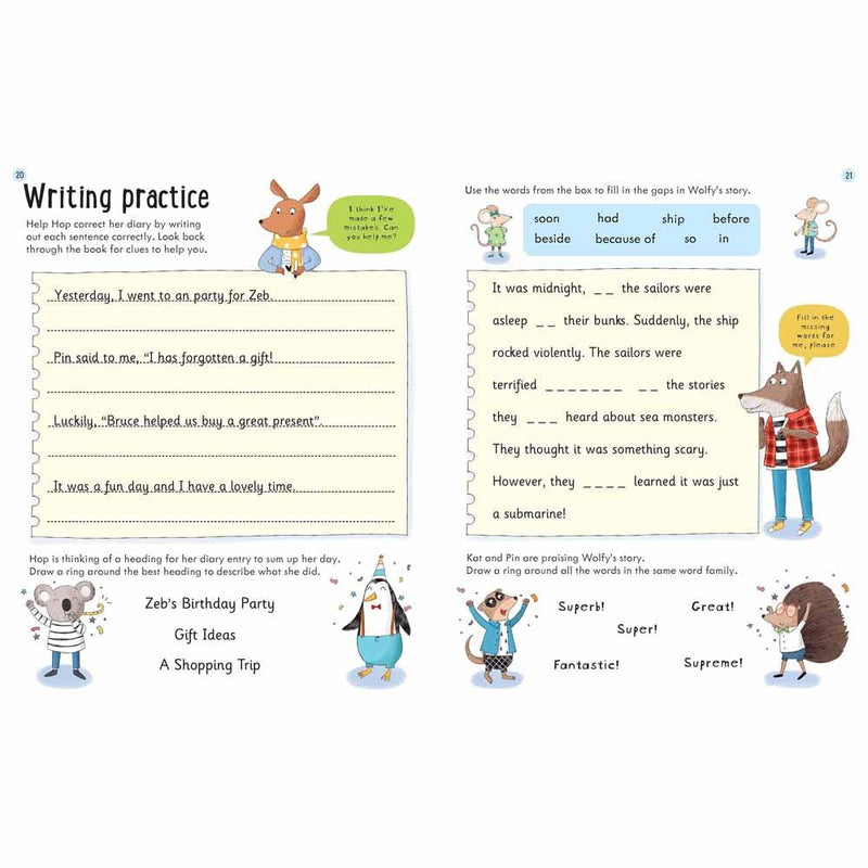 Wipe-clean Grammar & Punctuation (Age 7-8) Usborne