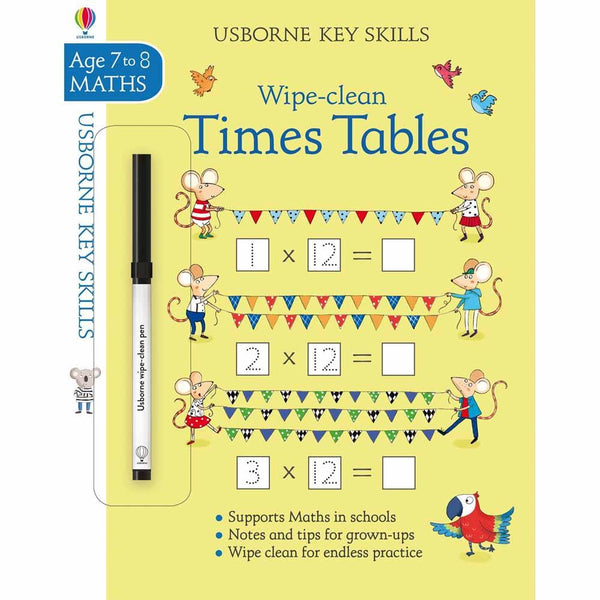 Wipe-clean Times Tables (Age 7-8) Usborne