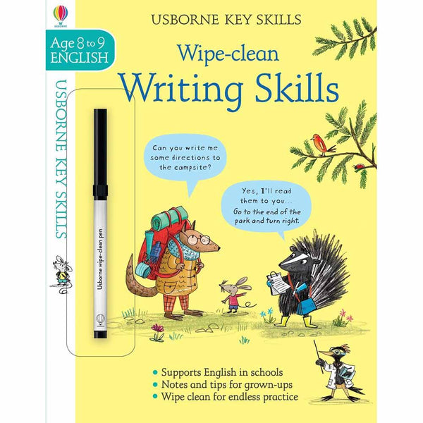 Wipe-clean Writing Skills (Age 8-9) Usborne