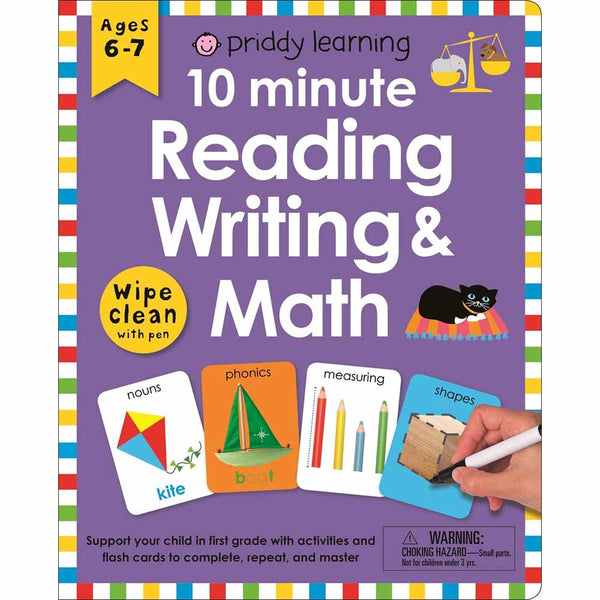 Wipe Clean Activities - 10 Minute Reading, Writing, and Math (Paperback) Priddy