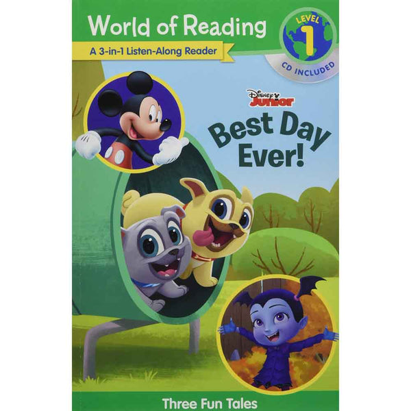 World of Reading - Disney Jr.'s Best Day Ever! (L1)(Disney) - 買書書 BuyBookBook