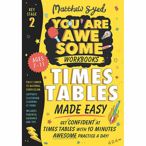 You Are Awesome Workbook - Times Tables Made Easy (Matthew Syed) Hachette UK