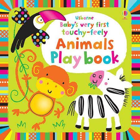 Baby's Very First Touchy-Feely Animals Play book Usborne