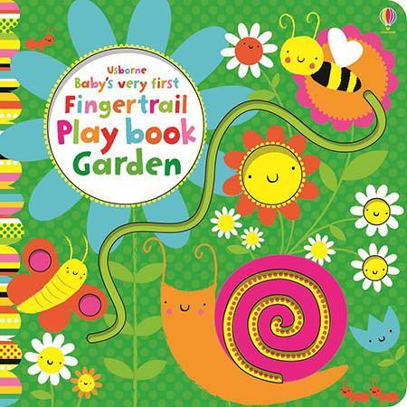 Baby's Very First Fingertrail Play book Garden Usborne